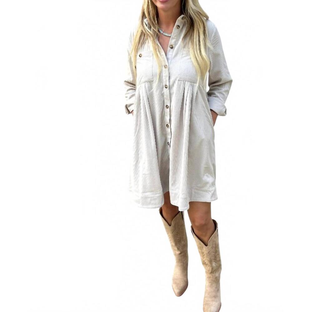 NEW ANNIEWEAR the nellie dress in oatmeal